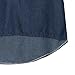 ITFabs Stylish Long Sleeve Asymmetrical Solid Denim Style Tunic Dress