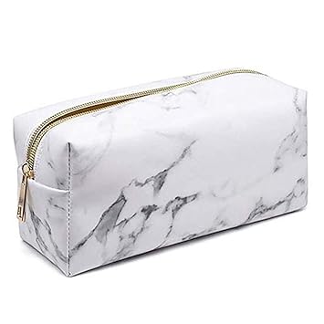 Amazon Kingsie 化粧ポーチ 大容量 大理石 石柄 おしゃれ メイク