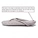 Moxo Women's Memory Foam Bedroom Ballerina House Slippers (Beige) 38-39 EU