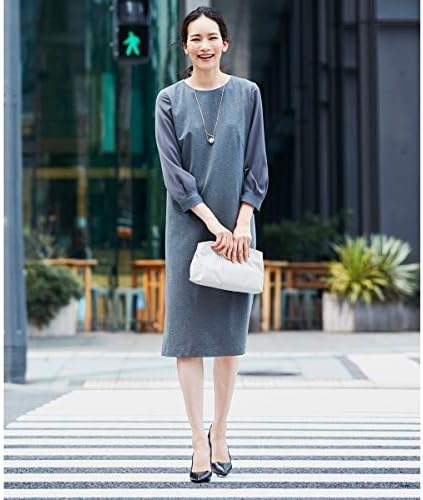 Amazon 自由区 Jiyuku Sサイズ有 360 Free ウォッシャブル ワンピース グレー系 42 ワンピース チュニック 通販