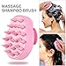 ACRATO Shampoo Scalp Massage Brush included Hair Scalp Brush and Cellulite Massager for Hair Scalp Health and Cellulite Treatment - used as Bath Brush and Scalp Massage Tool Pink