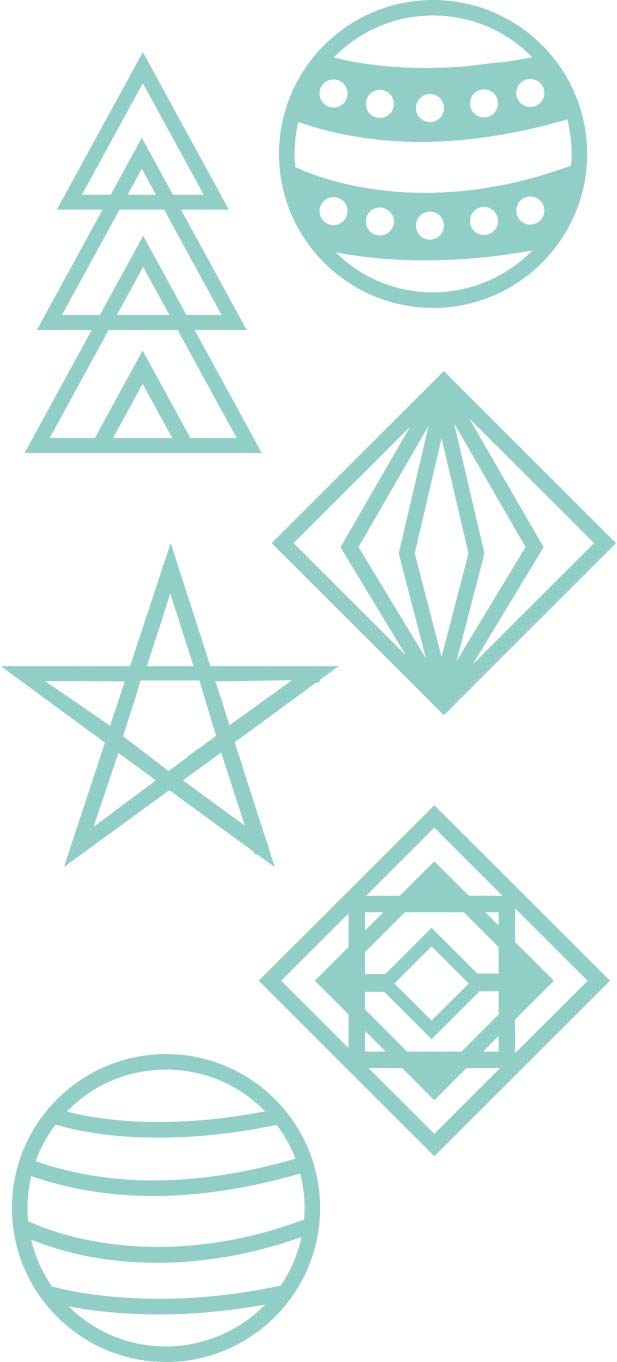 KAISERCRAFT PTY LTD (3PL) KAISERCRAFT DIE XMAS, Christmas Geo Shapes, One Size