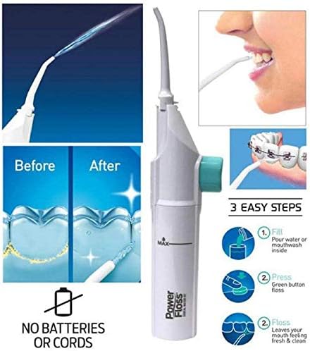 ANAAYA Portable Power Floss Dental Water Jet Tooth Pick Dental Cleaning Whitening Cleaner Tool