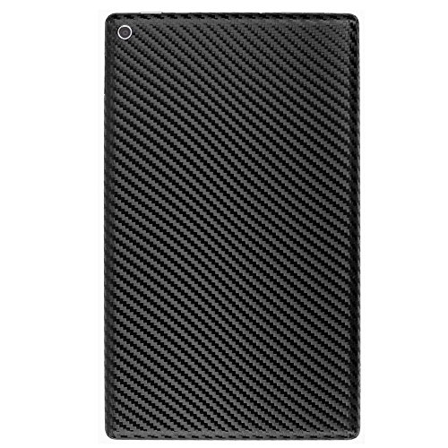 ArmorSuit MilitaryShield - Fire HD 8 Screen Protector (6th Gen - 2016 Release) + Black Carbon Fiber Skin Back Protector w/ Lifetime Replacements - Front Anti-Bubble Ultra HD Shield