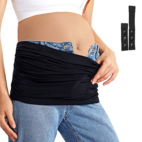 Gratlin-Womens-Maternity-Seamless-Pregnancy-Belly-Band-with-Waist-Extenders
