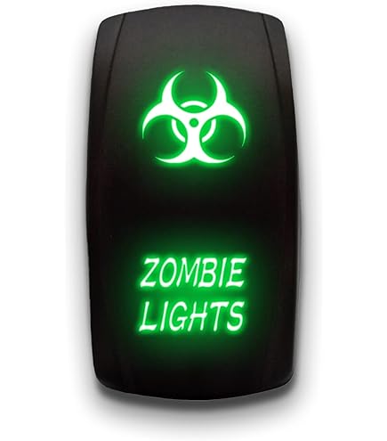 RED DUAL LED BACKLIT ROCKER SWITCH LASER ETCHED 20A 12V LED BURN - Foto 9