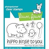 LF655 Lawn Fawn Clear Stamp - Year Four