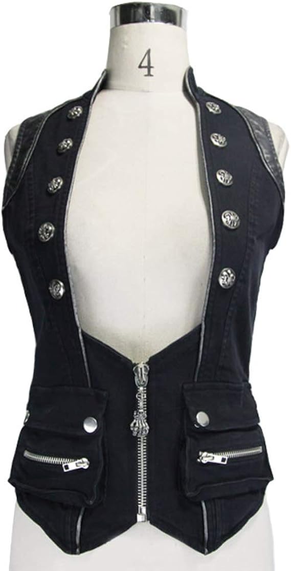 Amazon Co Jp スチームパンクレトロノースリーブコートゴシックネコートドレスハロウィーンクリスマス衣装ジャケット首 コルセット Xxxl 服 ファッション小物