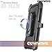 COVRWARE Iron Tank Series Case Compatible with Samsung Galaxy S8 Plus, [Screen Protector] Heavy Duty Full-Body Rugged Holster Armor [Brushed Metal Texture] Case [Belt Clip][Kickstand], Black