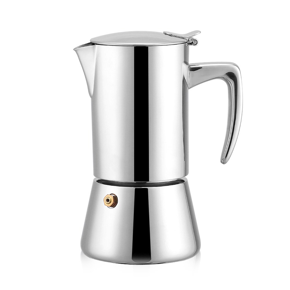 Stainless Steel Moka Pot Coffee Maker Pot Vacuum Handle Pot Espresso