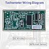 LCD Tachometer, Icstation Digital Tachometer RPM Meter DC 12V 24V Motor ...