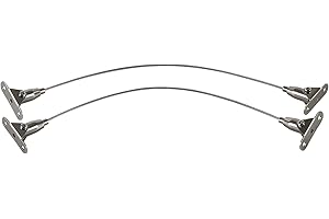 Mount-It! Furniture Anti-Tip Anchor - Steel Child Safety Straps | Secure Wall Anchors for Bookshelf, Dresser, Cabinet, Earthquake Protection for Babies and Pets, 2 Pack, Hardware Included