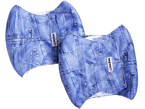 Wegreeco Jeans Washable Male Dog Diapers (Pack of 2) - Washable Male Dog Belly Wrap (Medium - 16"- 20"waist)