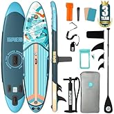 Niphean Inflatable Stand Up Paddle Board with SUP Accessories, Anti-Slip EVA Deck, 10’6’’ Inflatable Paddle Boards for Adults & Youth of All Skill Levels