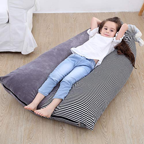 Soft Stuffed Animal Bean Bag Storage Stuffie Seat-Stuffed Animal Storage Bean Bag Chair for Kids Teens and Adults 26inch Large Velvet (Grey, 26Inch)