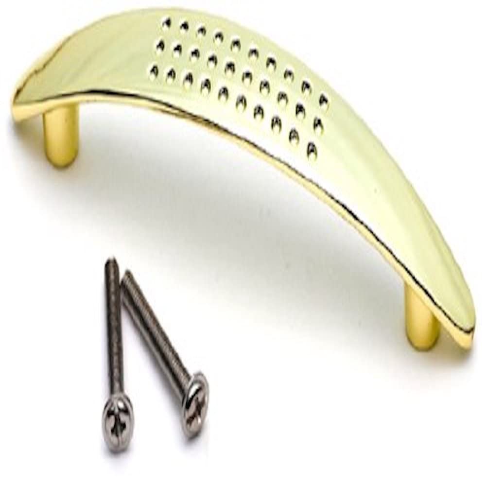 Merriway® BH01034 Dimpled D Style Brassed Handle, 96 mm