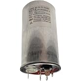 CBB65 Dual Run Capacitor 250VAC 250V AC 50/15uF 50+15uF 50+15 uF MFD SH S2 P2 B 40/70/21 1+2+3PIN 50x90mm UL Listed