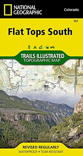 Flat Tops South Map (National Geographic Trails Illustrated Map, 151)