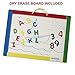 Kids Travel Tray- Comes with Dry Erase Board and Markers- iPad/Tablet Holder- Snack, Play and Stay Organized by Car Seat or Plane, (Blue/Yellow)- by Made Simple