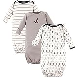 Luvable Friends Unisex 3 Pack Cotton Gown