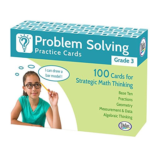 Didax Problem Solving Practice Cards, Grade 3