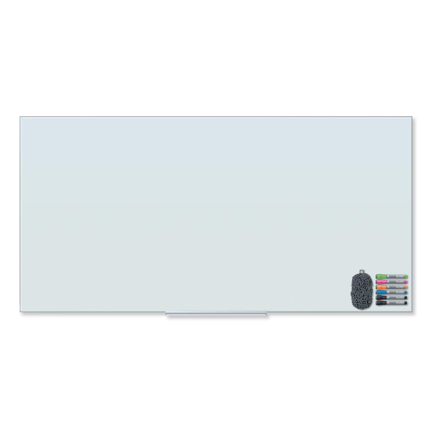 Photo 1 of Glass Whiteboard 6' x 3', Large Glass Dry Erase Board 70 x 35 Inches for Wall, Large White Board Frameless for Office Home & School