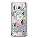 Galaxy S8 Case for Girls, Clear with Design Floral Cute Pattern Print Bumper Corners Shockproof Protective Case for Samsung Galaxy S8 5.8 Inch Flowers Flexible Soft Rubber Cover Heavy Duty Slim Fit