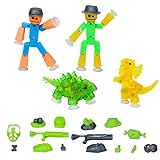 Zing Stikbot Dino Theme Pack Bundle, Set of 2