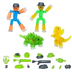 Zing Stikbot Dino Theme Pack Bundle, Set of 2