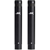 Monoprice Stage Right Series Small Pencil Condenser Microphones (625907), Black