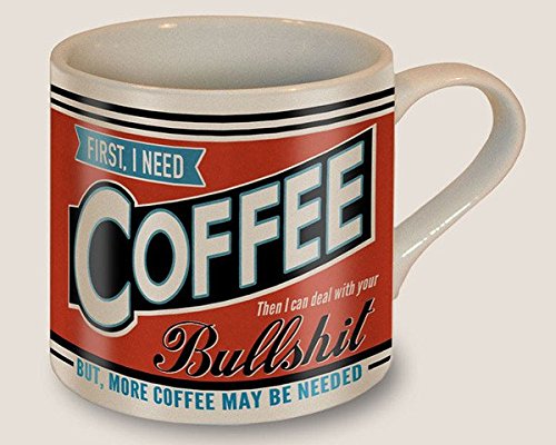 Trixie & milo ceramic coffee mug - first i need coffee