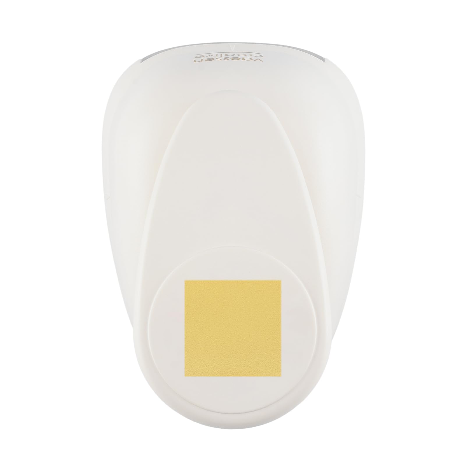 Vaessen Creative 21434-059 2.5" Square Super Jumbo Punch Large Hole Punch Pack of 1 Up to 160gsm for Paper and Scrapbooking - White/Pink,6.35 cm