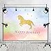 Fanghui Backdrops Photography Photo Studio Background Photographic Party Happy Birthday Unicorn 7x5ft