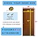 Hoobest Magnetic Screen Door with Heavy Duty Mesh Curtain and Full Frame Velcro Fits Door Size Up to 36”x82” Max.
