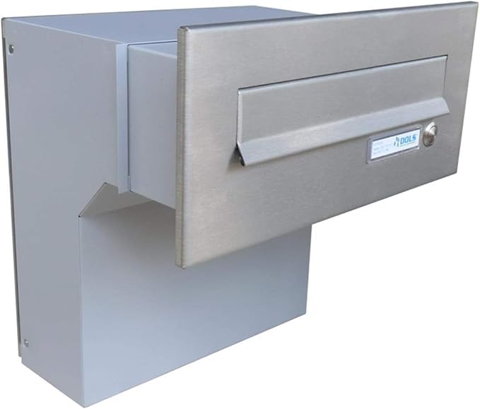 Large Stainless Steel Telescopic "Through the Wall" Letterbox Mailbox