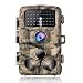 Campark Trail Camera-Waterproof 14MP 1080P Game Hunting Scouting Cam with 3 Infrared Sensors for Wildlife Monitoring with 120&deg;Detecting Range Motion Activated Night Vision 2.4" LCD 42pcs IR LEDs