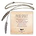 SPUNKYsoul Discontinued Bohemia 2 Feather Pendant Necklace Mid-Length Mixed Metal Collection