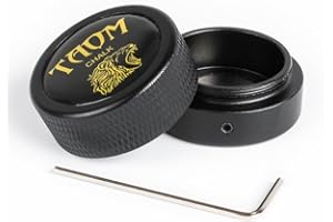 YEUEK TAOM Pool Chalk Holder Round Shaped Practical Tool Billiards Accessories Magnetic Mini Chalk Tip Case Container Round Box Billiards