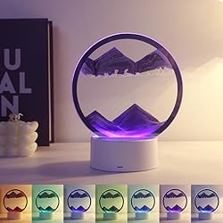 BringLED Moving Sand Art Picture with Lamp, 7 Color