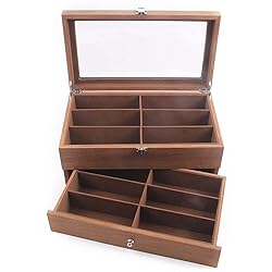 Eapmic 2 layer 12 Slots Eyeglass Sunglass Storage