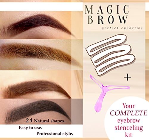 Eyebrow stencil and aligner Eyebrow Stencils Eyebrows Grooming Stencil Kit Shaping Templates DIY Tools-24