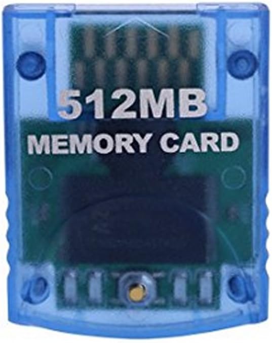 Mekela Memory Card 512MB (8192 Blocks),Compatible for Wii Gamecube Game Cube NGC GC (Blue): Computers & Accessories