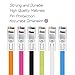 Snato 4 PACK 8 Inch Short Apple Lightning Cable with Keychain ! iPhone Cable 8Pin Lightning to USB Data Sync Fast Charging Cord Support Quick Charge 3.0 for iPhone 5/6/7/8/x iPad iPod