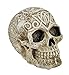 Private Label Celtic Owl Knotwork Human Skull Statue Pagan