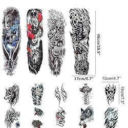 Full ArmTemporary Tattoos, temporary tattoos for