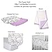 Grey Damask and Purple 4 Piece Baby Crib Bedding Set by The Peanut Shell