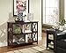 Espresso Occasional Console Sofa Table Bookshelf