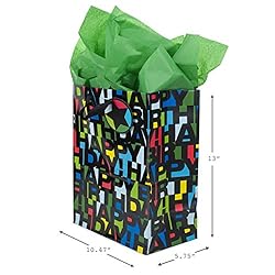 Hallmark 13" Large Birthday Gift Bag with Tissue