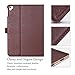 ProCase for iPad Pro 9.7 Case 2016 (Old Model), PU Leather Stand Folio Cover for iPad Pro 9.7 Inch (A1673/A1674/A1675) with 3 Viewing Angles & Pencil Holder & Document Card Pocket -Brown