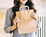 FR Enterprises Large Brown Paper Bags with Handles 750 Count 10x12x3.5 view 7